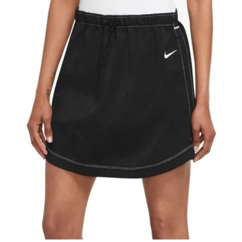 Nike sportswear, nylon swoosh skirt
